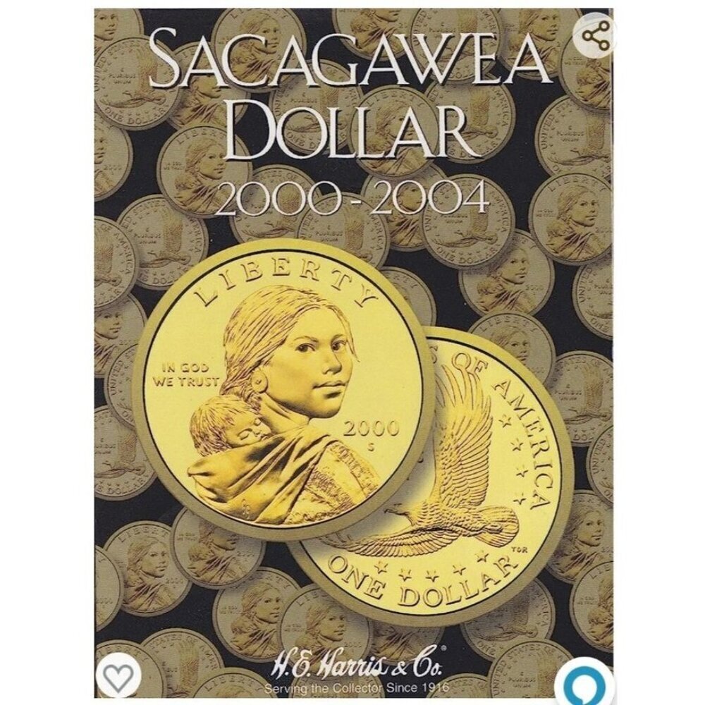 Sacagawea Dollar 2000 - 2004 Set Coin Folder - Harris Album 2715 Indian Princess